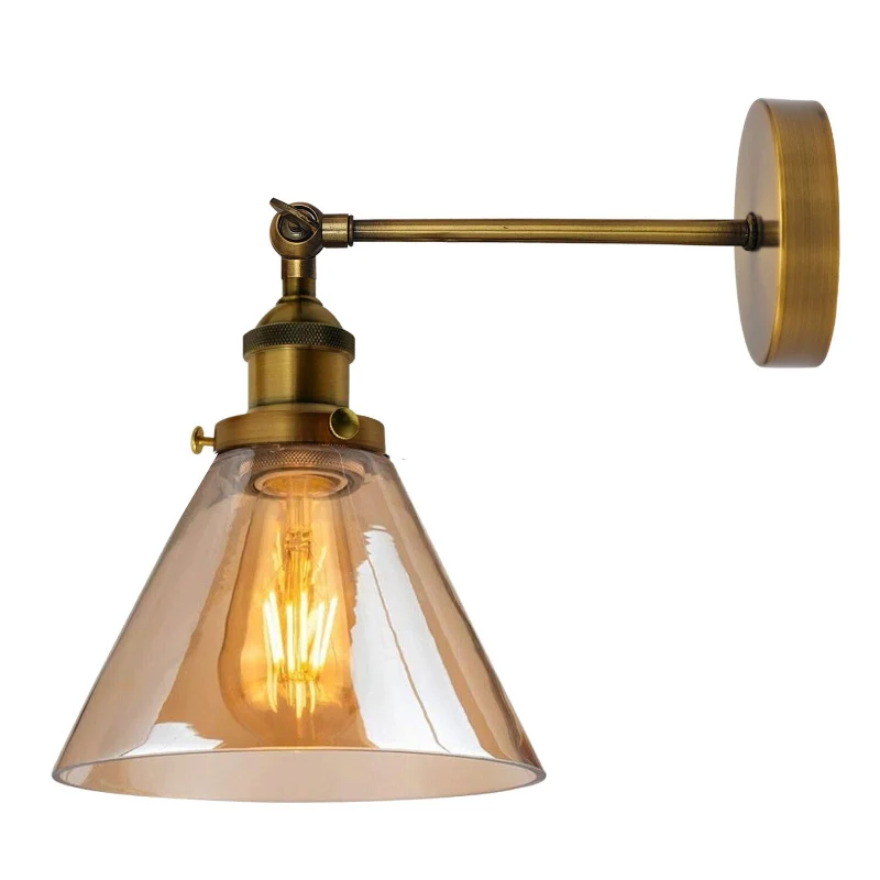 Glas-Lampenschirme für Hänge, Wandleuchte creme bernstein ~3184