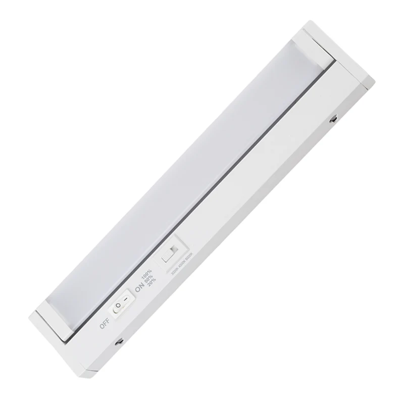 LED-Unterbauleuchte, schwenkbar, mit Schalter, 30 cm, 4 W, 400 lm, einstellbare Lichtfarbe, dimmbar, erweiterbar, Küchen- und Schrankbeleuchtung