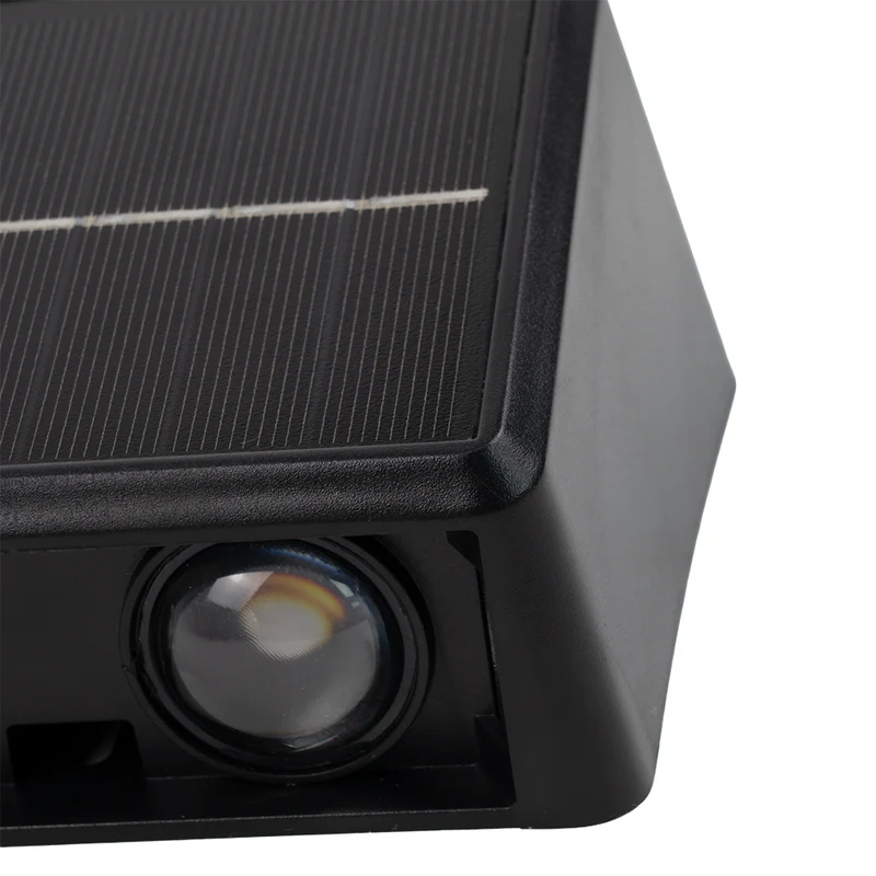 Solar-Wandleuchte, 2 W, 50 lm, CCT, schwarz, Up/Down, IP54