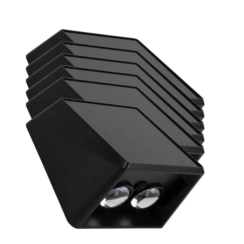 Solar LED Wandleuchte Außen, Up/Down, 2-flammig, 3 Lichtfarben einstellbar (CCT), IP54, mit Akku, Gartenleuchte