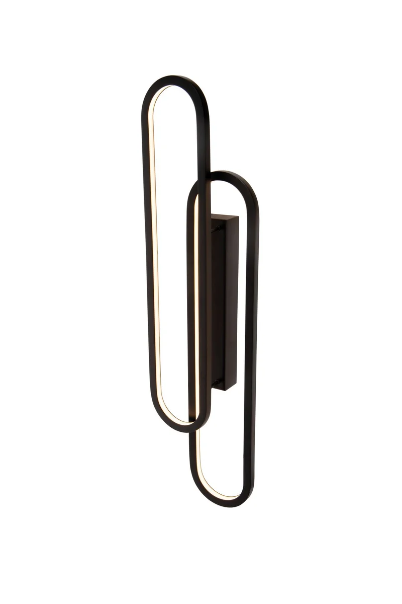 LED-Wandleuchte Thelma dimmbar Schwarz 16,5cm