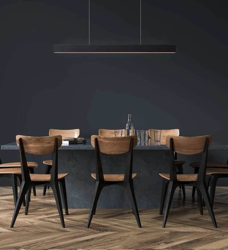 LED-Pendelleuchte Raya dimmbar Warmweiß 119cm