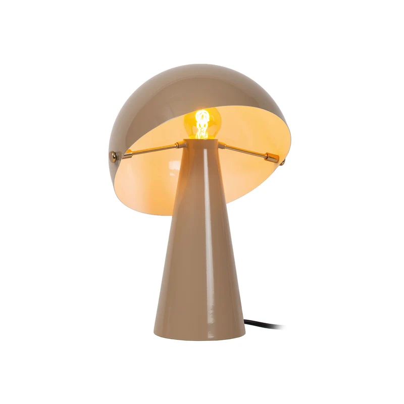 Tischleuchte Barone Retro Pilzform Ø23cm