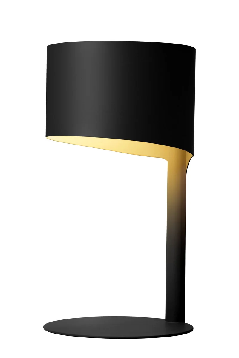 Tischlampe Knulle mit asymmetrisch geformtem Sockel