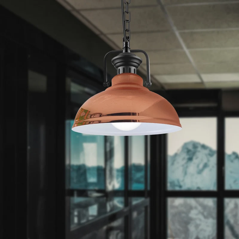 Moderne Industrie-Pendelleuchte in Roségold | 95cm Kabel | 110V-250V~3045