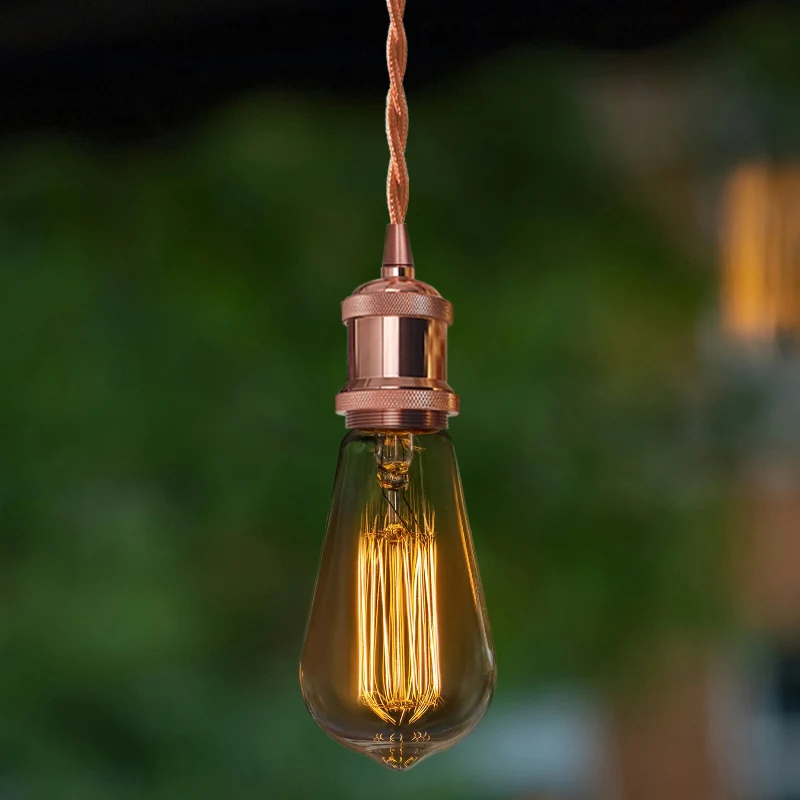 Vintage Mini Pendelleuchte-Roségold~3027
