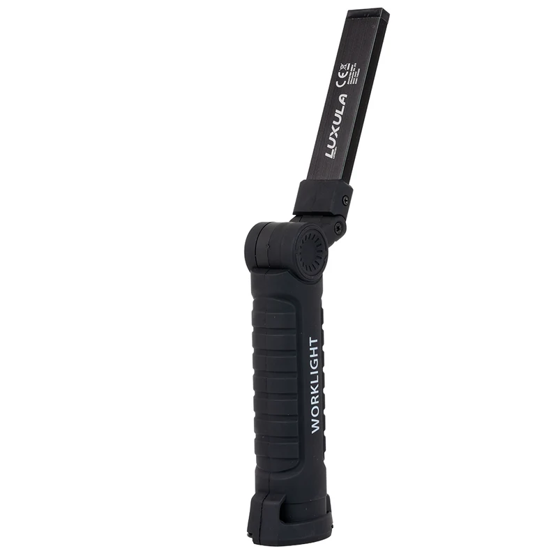 LED-Arbeitsleuchte mit Akku, 5 Lichtmodi, 14 cm, mit Magnet und Haken, USB-aufladbar, drehbare Taschenlampe, Inspektionsleuchte