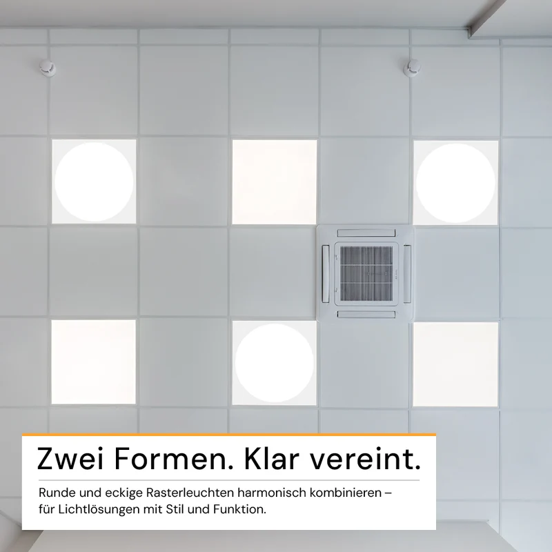 LED Panel runde Leuchtfläche, 62x62 cm, 30 W, 3.600 lm, 4000 K (neutralweiß)