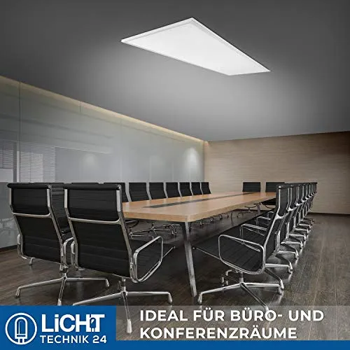 6er Pack LED-Panels, Backlit, 36 W, 120x30 cm, 3000K