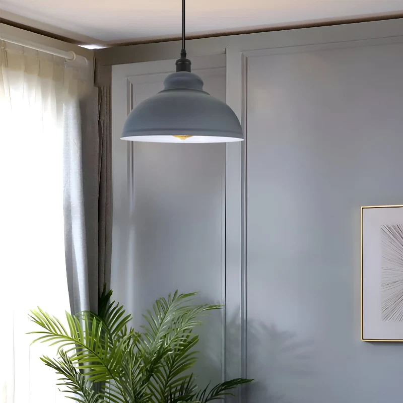Grau Pendelleuchte & Hangelampen mit Schirm Ø 29cm|E27 ~2961
