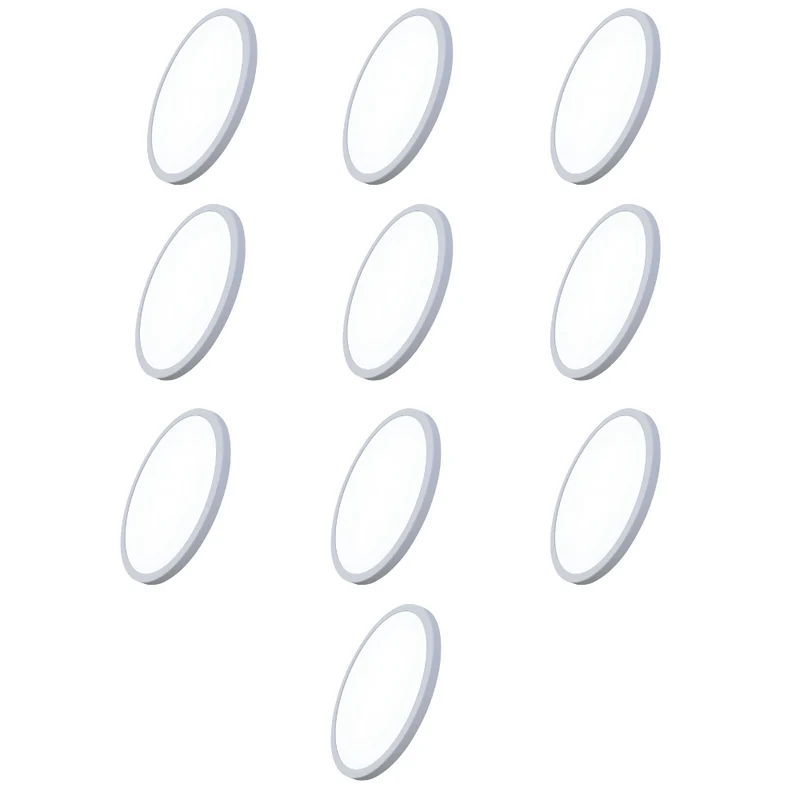 10er Set LED CCT Einbauleuchte, 18 W, 1880 lm, 3000–6000 K