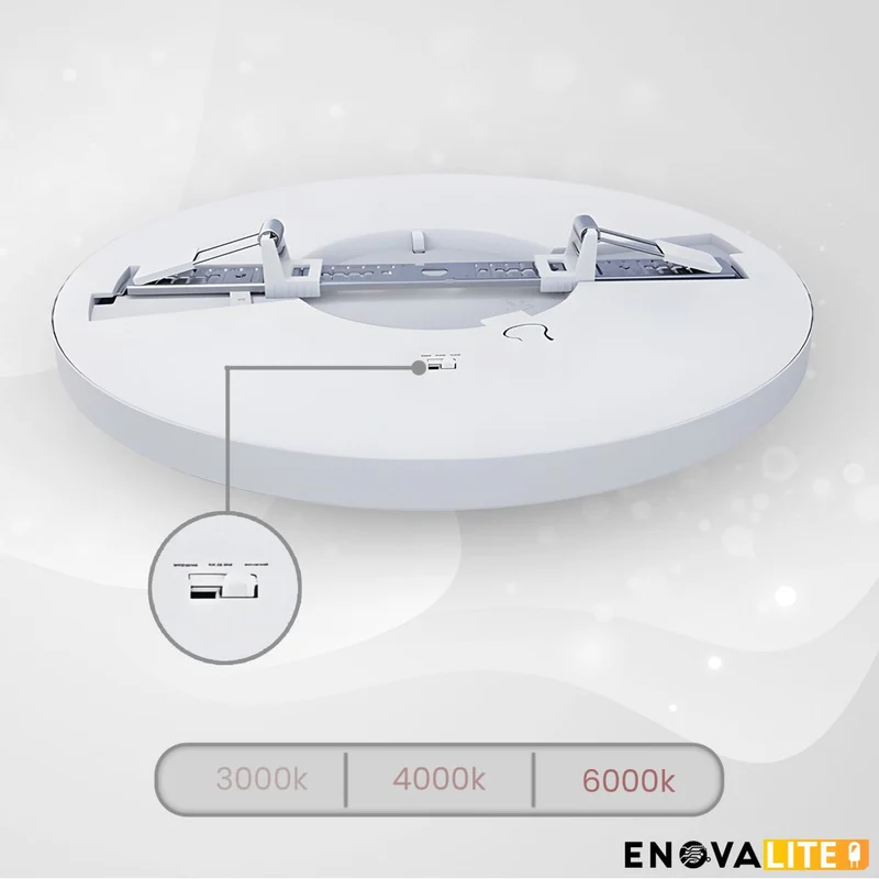 10er Set LED CCT Einbauleuchte, 18 W, 1880 lm, 3000–6000 K