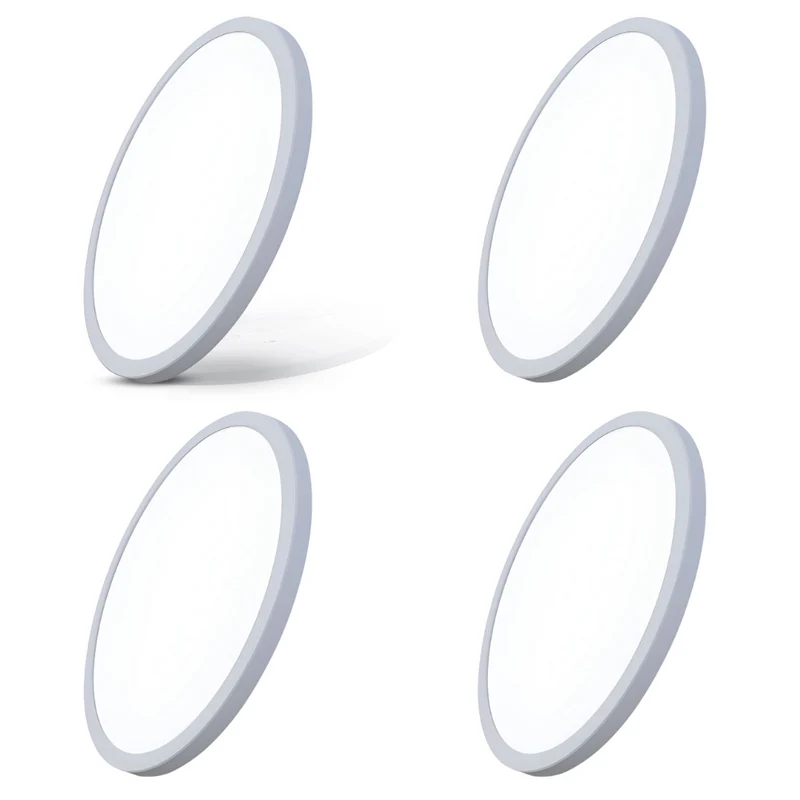 4er Set LED CCT Einbauleuchte, 18 W, 1880 lm, 3000–6000 K