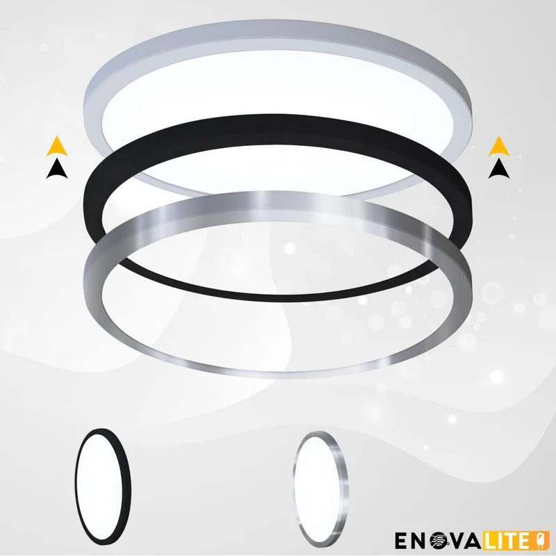 4er Set LED CCT Einbauleuchte, 24 W, 2565 lm, 3000–6000 K