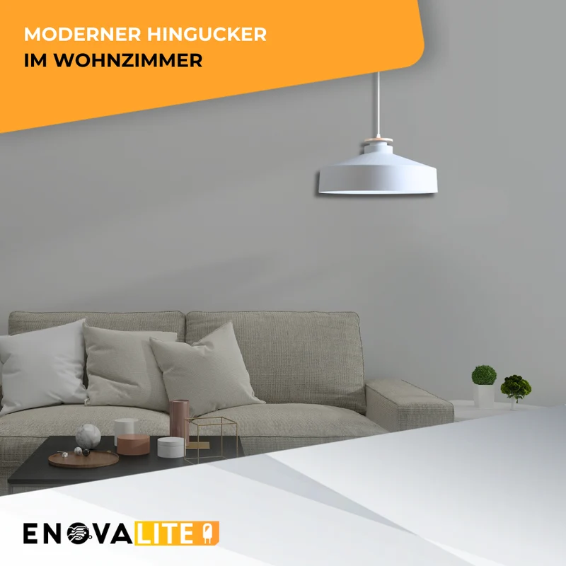 Elegante Pendelleuchte in Weiß inkl E27-Filamentleuchtmittel, 7W/700lm, 2700K/warmweiß, runde Form, aus Stahl, E27-Fassung, IP20, Ø40 cm