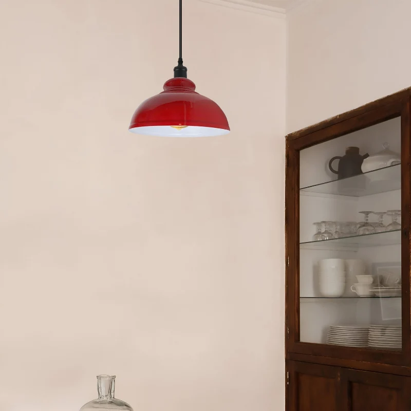 Industrie Rot Pendelleuchte | Ø 29cm | E27 ~2957