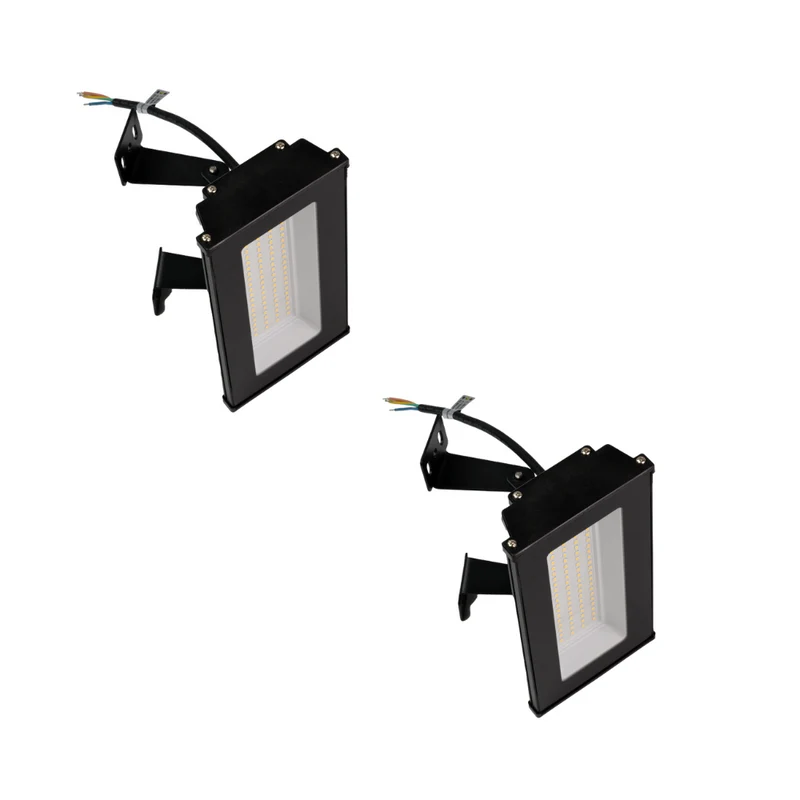 2er Pack LED-Hallenleuchte, linear, 50 W, 5000 lm, 4000 K (neutralweiß), IP65, schwarz