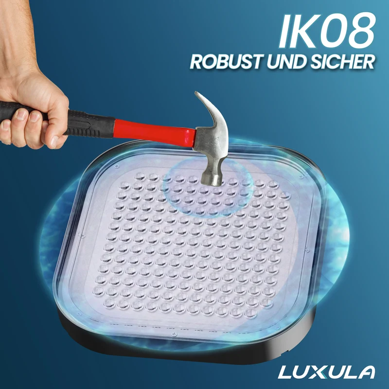 2er-Pack LED-HighBay, Hallenstrahler quadratisch, 200 W, 24000 lm, 5000 K (neutralweiß), IP65