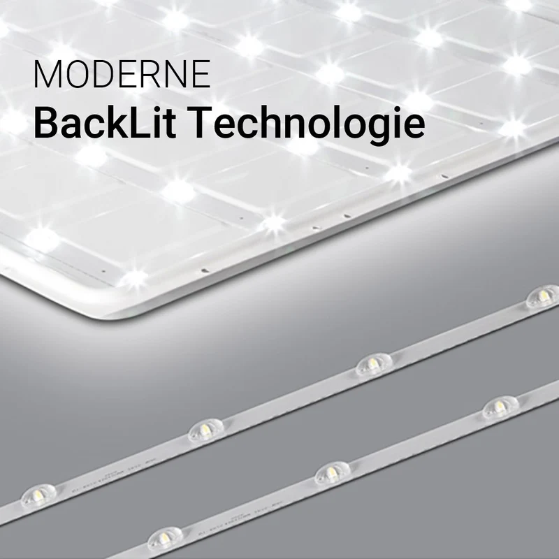 6er Pack LED Backlit Panel, 30 W, 4500 lm, 62x62 cm, 4000K (neutralweiß)