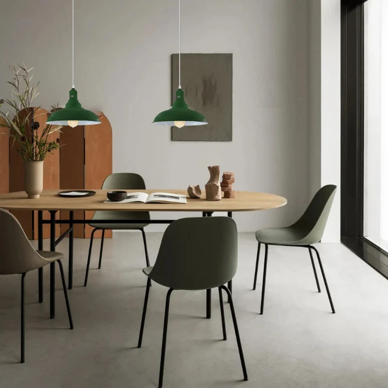 Pendelleuchte höhenverstellbar, green, Metall, E27 lampe~3007