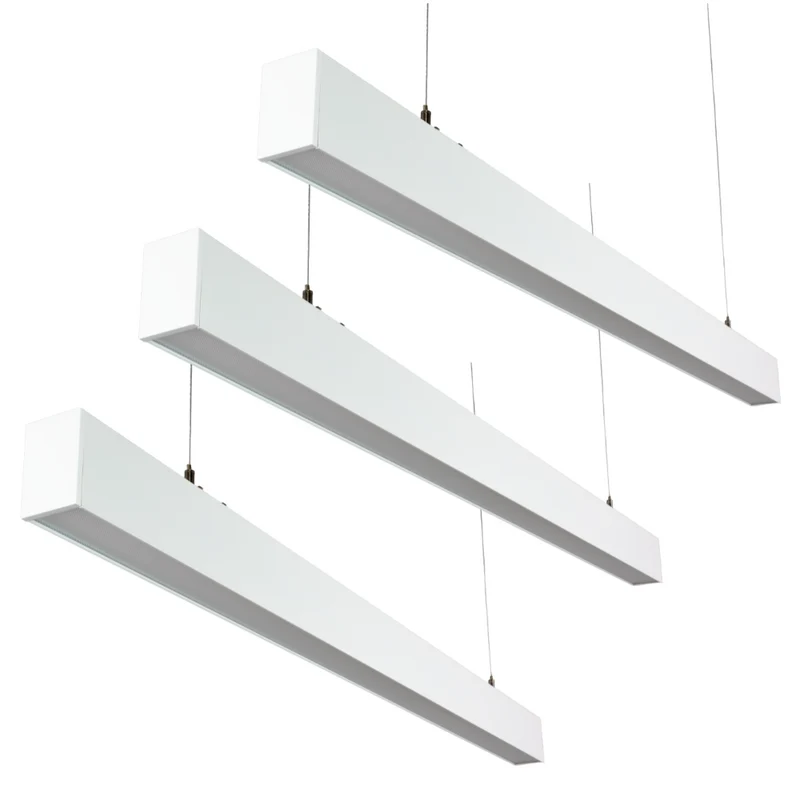 3er-Pack LED Büro-/Tresenleuchte Up&Down, weiß, 120 cm, 30 W, 3600 lm, UGR<19, 3000-6500 K (CCT), LIFUD Netzteil, erweiterbar, Aluminium
