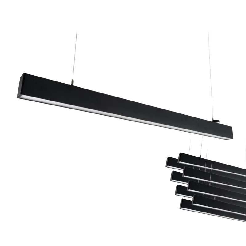 9er-Pack LED Büro-/Tresenleuchte Up&Down, schwarz, 120 cm, 30 W, 3600 lm, UGR<19, 3000-6500 K (CCT), LIFUD Netzteil, erweiterbar, Aluminium