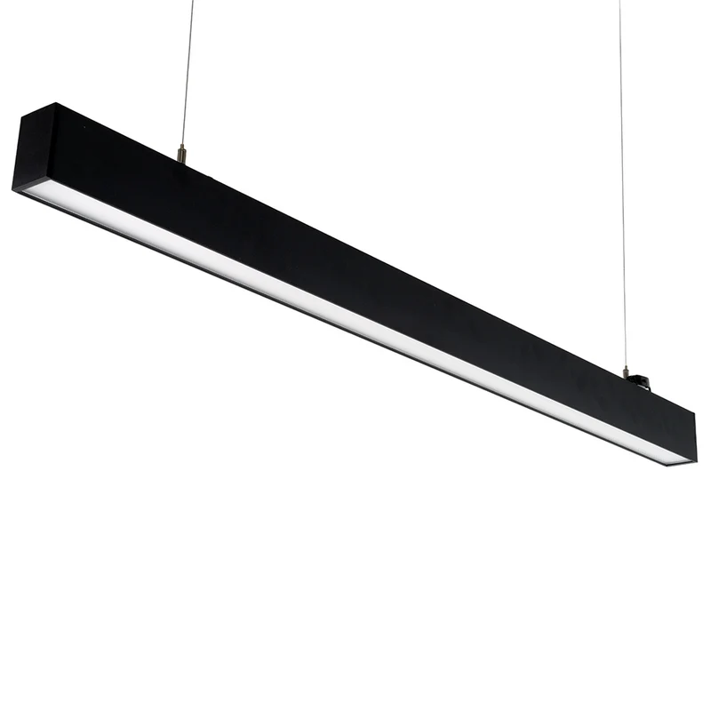 9er-Pack LED Büro-/Tresenleuchte Up&Down, schwarz, 120 cm, 30 W, 3600 lm, UGR<19, 3000-6500 K (CCT), LIFUD Netzteil, erweiterbar, Aluminium