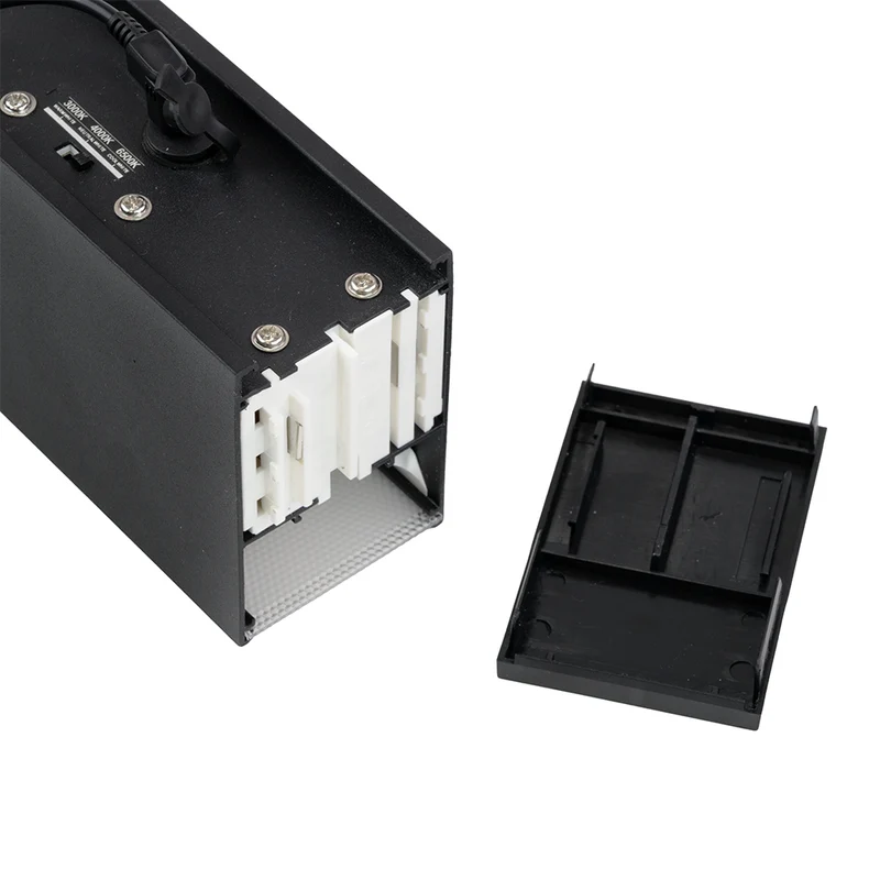 9er-Pack LED Büro-/Tresenleuchte Up&Down, schwarz, 120 cm, 30 W, 3600 lm, UGR<19, 3000-6500 K (CCT), LIFUD Netzteil, erweiterbar, Aluminium