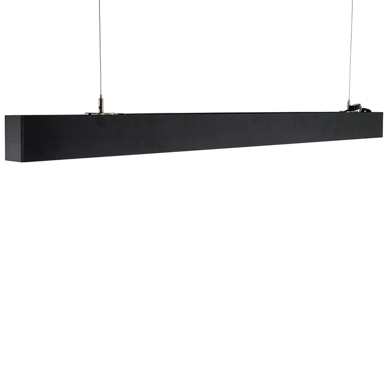 3er-Pack LED Büro-/Tresenleuchte Up&Down, schwarz, 120 cm, 30 W, 3600 lm, UGR<19, 3000-6500 K (CCT), LIFUD Netzteil, erweiterbar, Aluminium