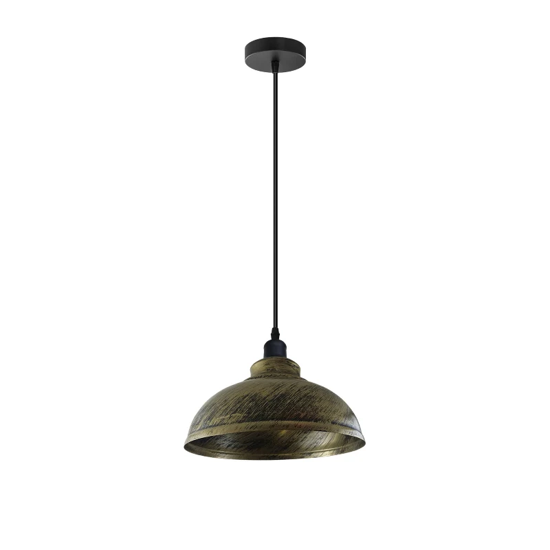 Vintage Loft Pendelleuchte | Ø 29cm | Gebürstetes Messing~2943