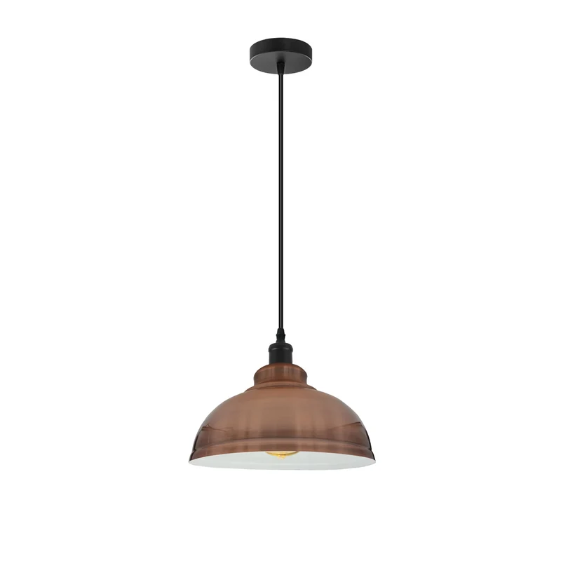 Retro-Industrie Pendelleuchte Kupfer E27 mit 95 cm Kabel~2950
