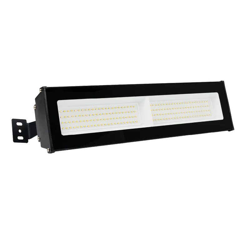 10er Pack LED-Hallenleuchte, linear, 100 W, 10000 lm, 4000 K (neutralweiß), IP65, schwarz