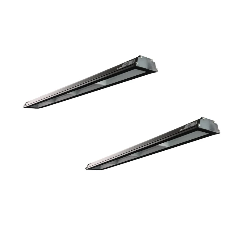 2er Pack LED-Hallenleuchte, linear, 200 W, 20000 lm, 4000 K (neutralweiß), IP65, schwarz