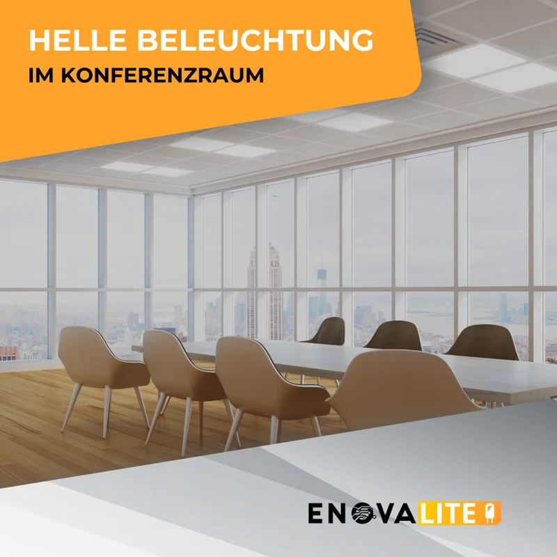 4er-Pack LED Panel, 62x62 cm, 36 W, 3600 lm, 4000 K (neutralweiß)