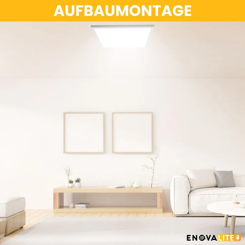 4er Pack LED Panelleuchte UGR<19, 36 W, 3.600 lm, 4000 K (neutralweiß)