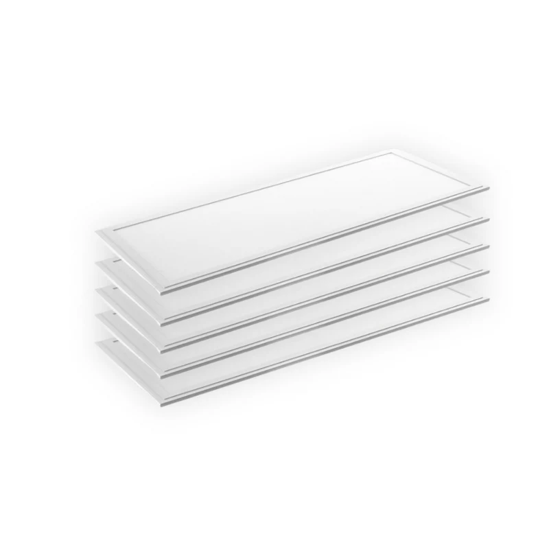5er Pack LED Panel, 120x30 cm, 36 W, 3600 lm, 4000 K (neutralweiß)