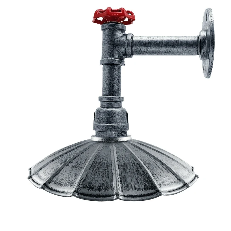 Industrielle Wandleuchte Innen | Rohr Design Wandlampe E27~2298