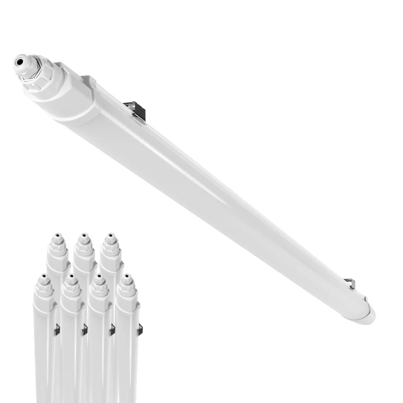 8er-Pack LED Feuchtraumleuchte SLIM, 120 cm, 36 W, 4320 lm, 4000 K (neutralweiß), IP65, IK06, durchschleifbar, mit Quick Connector