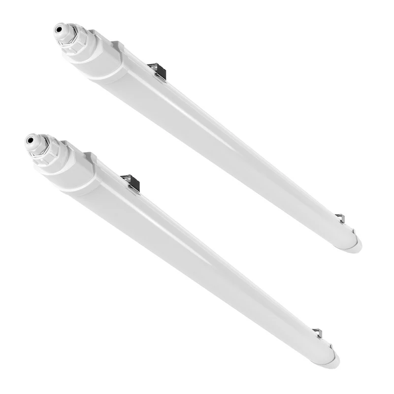 2er-Pack LED Feuchtraumleuchte SLIM, 120 cm, 36 W, 4320 lm, 4000 K (neutralweiß), IP65, IK06, durchschleifbar, mit Quick Connector