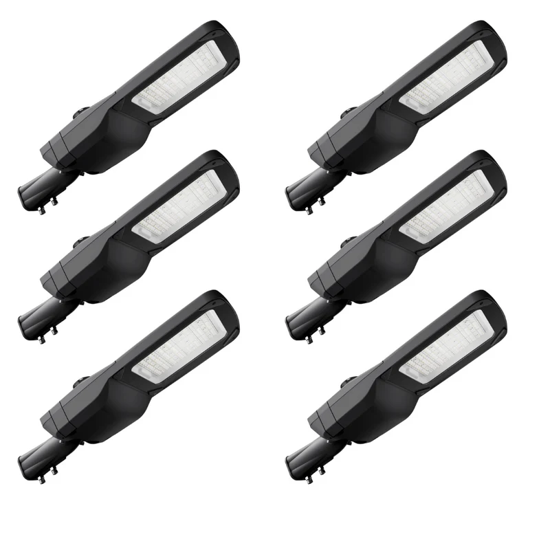 6er-Pack Profi LED-Straßenleuchte, 150 W, 22500 lm, 5000 K (neutralweiß), IP66, 0-10 V dimmbar