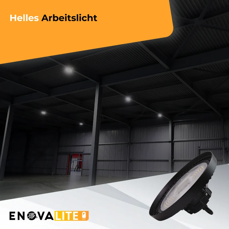 9er-Pack LED HighBay UFO, 200 W, 34000 lm, 4000 K (neutralweiß)