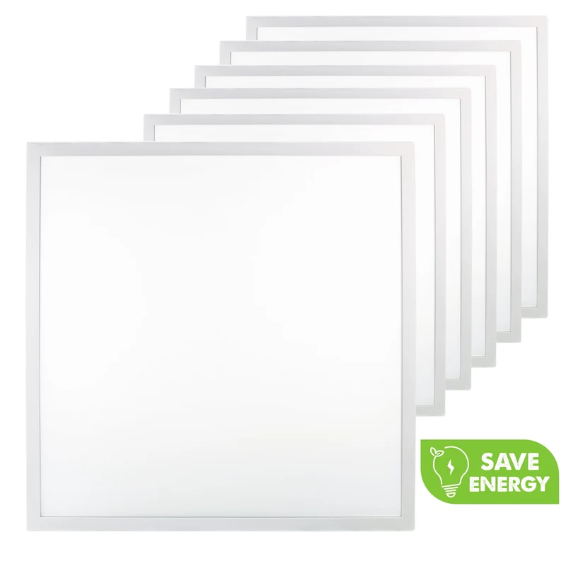 6er Pack LED Backlit Panel, 30 W, 4500 lm, 62x62 cm, 4000K (neutralweiß)