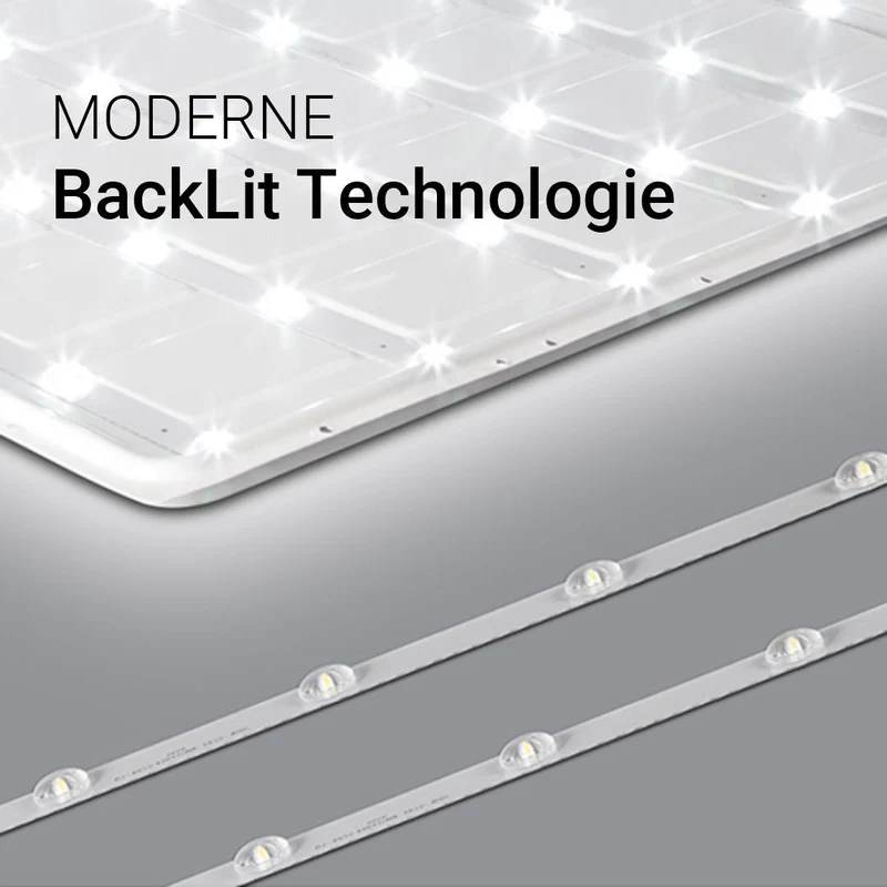 6er Pack LED Backlit Panel, 30 W, 4500 lm, 62x62 cm, 4000K (neutralweiß)