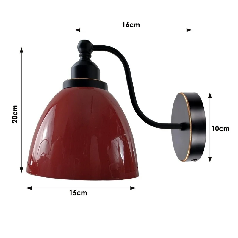 Retro Wandleuchte Schwanenhals Farbige Wandlampe ~1036