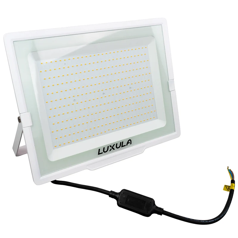 4er Pack LED-Fluter, 300 W, 4000 K (neutralweiß), 30000 lm, weiß, IP65