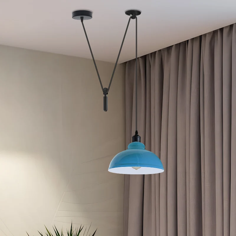 Industrial Pendelleuchte – Höhenverstellbar mit Seilzug, 29cm ~2850