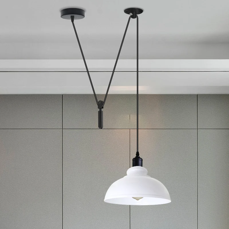 Industrial Pendelleuchte – Höhenverstellbar mit Seilzug, 29cm ~2850