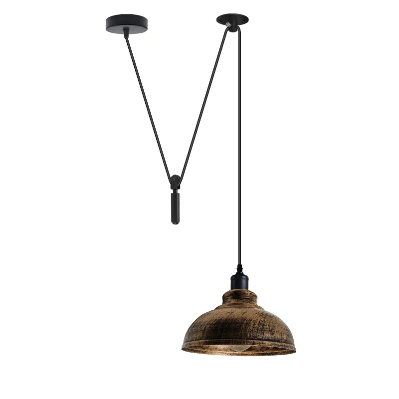 Industrial Pendelleuchte – Höhenverstellbar mit Seilzug, 29cm ~2850