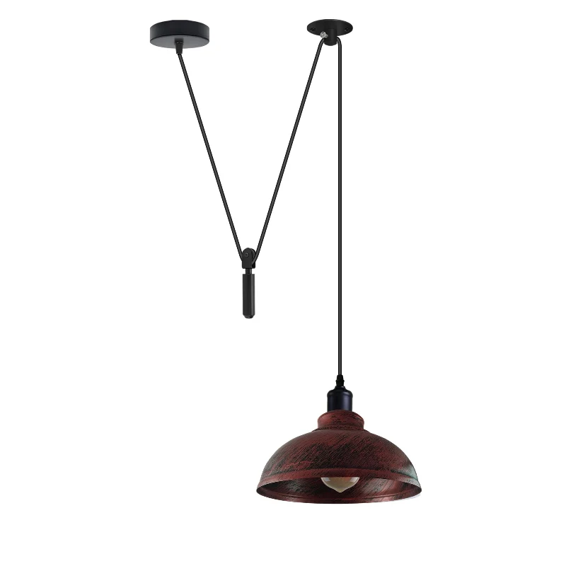 Industrial Pendelleuchte – Höhenverstellbar mit Seilzug, 29cm ~2850