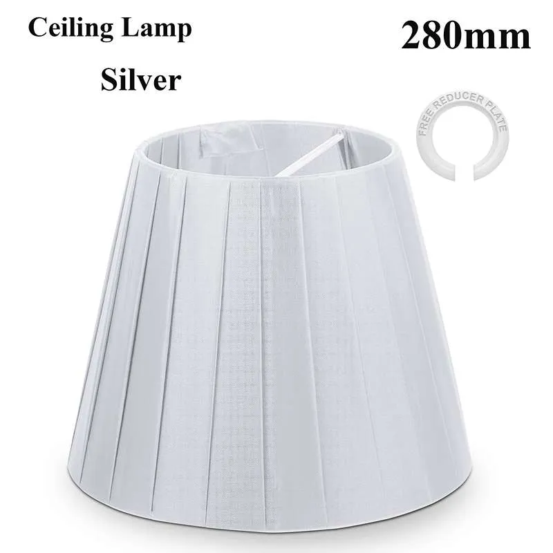 Plissee Lampenschirm Ø280mm Satin-Optik Deckenleuchte ~2849